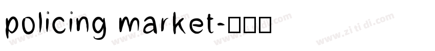 policing market字体转换